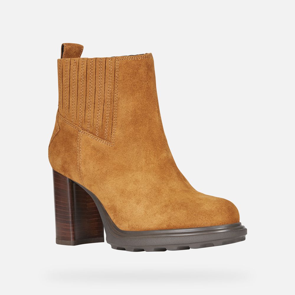 Geox Bayan Ankle Bot Kahverengi - Salice Uzun - HQE-758609